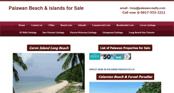 Desktop Screenshot of palawan-realty.com